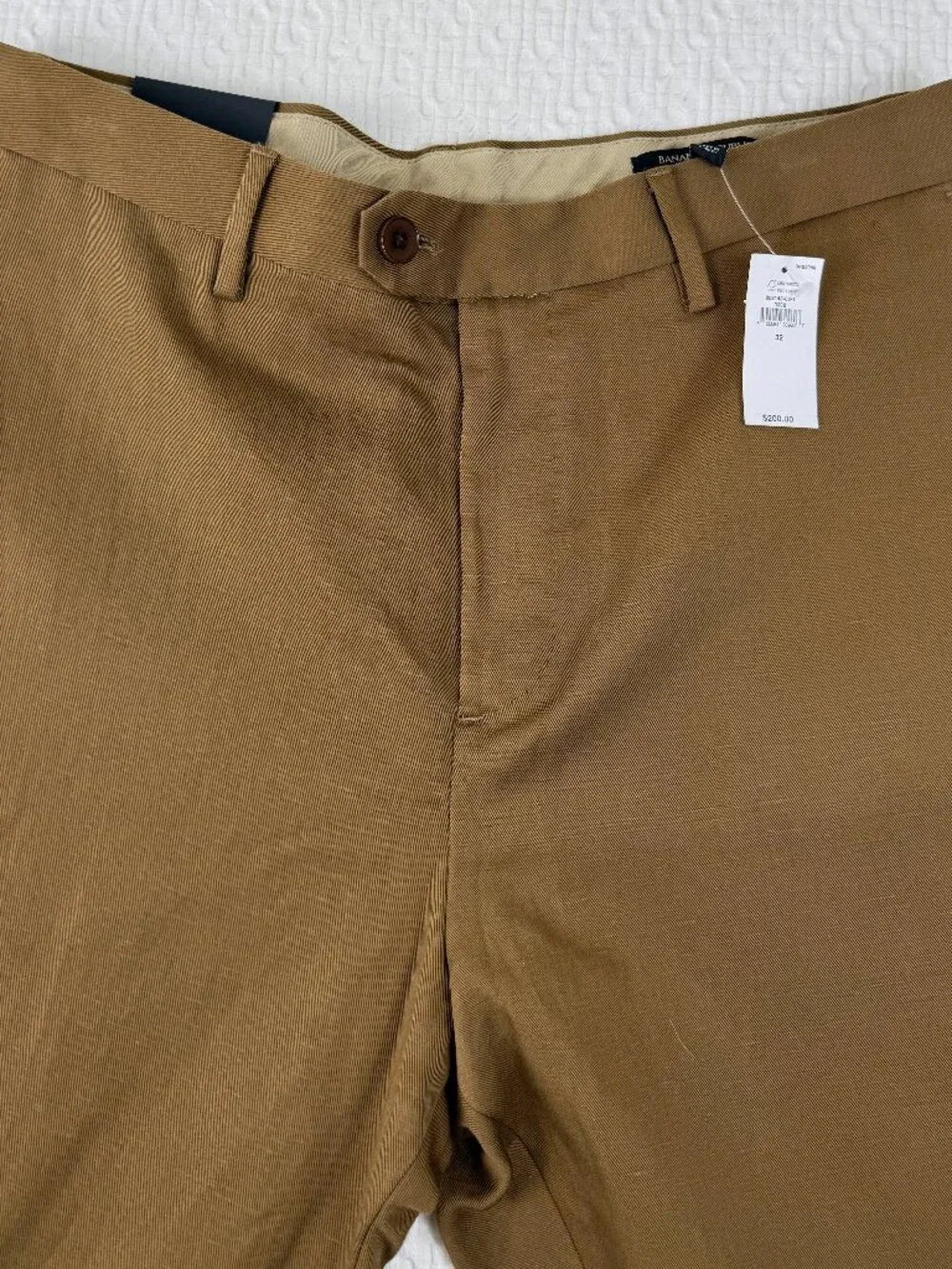 Banana Republic Italian Cotton-Linen Suit Pant Brown 32R NWT